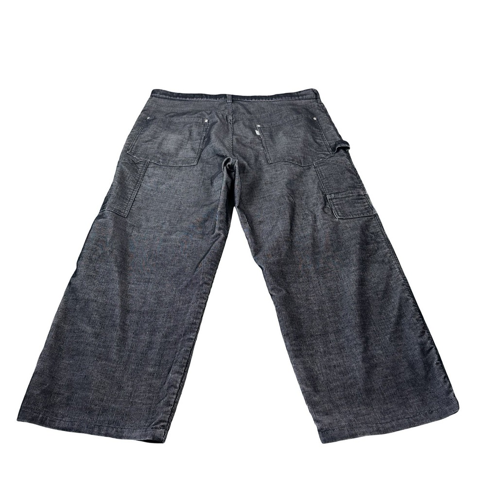 Levis VTG Wideleg Y2K Black Silvertab Corduroy Mens Jean Size 38x27 Carpenter